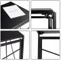 Writing Computer Desk Modern Simple Study Desk Industrial Style Folding Laptop Table for Home Office Notebook Desk Black Writing Computer Desk Modern Simple Study Desk Industrial Style Folding Laptop Table for Home Office Notebook Desk Black