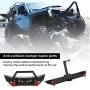 Metal Front and Rear Bumper Spare Tire Frame Parts Accessory Fit for SCX10 TRX4 D90 1/10 RC Car