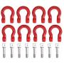 RC Car Trailer Buckle, 8 Pcs Metal Tow Shackle Rescue Lock Catch for RC Climbing Crawler Car Accessory Parts
