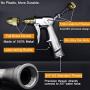 ESOW Garden Hose Nozzle, 100% Heavy Duty Metal Spray Gun with Full Brass Nozzle, 4 Watering Patterns Watering Nozzle- High Pressure Pistol Grip Sprayer for Watering Plants, Car Wash and Showering Dog