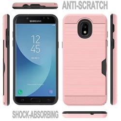 Ayoo:Galaxy J3 2018/Galaxy J3 Eclipse 2/J3 Orbit/J3 Achieve/Express Prime 3/J3 Prime 2/Amp Prime 3/J3 Emerge 2018/J3 Star/Express/J3 V 3rd Gen/J3 Aura/Sol 3/J3V Cases for Galaxy J3 2018-KC Rose Gold