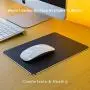 Hard Black Metal Aluminum Mouse Pad Mat Smooth Magic Ultra Thin Double Side Mouse Mat Waterproof Fast and Accurate Control for Gaming and Office(Small 9.05X7.08 Inch)