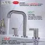 RKF Solid Brass Two Handle Widespread Bathroom Sink Faucet with METAL Pop-up Drain with overflow and CUPC Supply Hoses,CWF028-BN,Brushed Nickel RKF Solid Brass Two Handle Widespread Bathroom Sink Faucet with METAL Pop-up Drain with overflow and CUPC Supply Hoses,CWF028-BN,Brushed Nickel