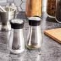 Juvale Salt and Pepper Shakers Stainless Steel and Glass Set