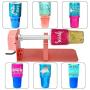 Cup Turner Rotisserie Machine Cuptisserie kit Golden Rose Metal Tumbler Spinner for Tumbler Painting Crafts epoxy Resin Glitter Cup with on/Off Switch 2.5-3RPM 4W 100-127V