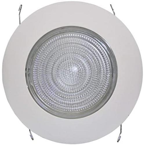 6” INCH RECESSED CAN LIGHT SHOWER TRIM CLEAR GLASS FRESNEL LENS - 6 PACK