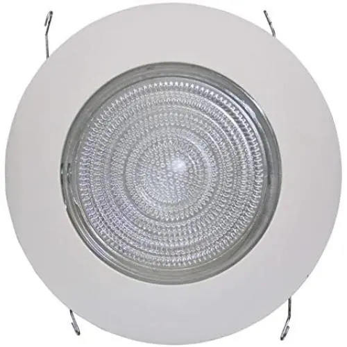 6” INCH RECESSED CAN LIGHT SHOWER TRIM CLEAR GLASS FRESNEL LENS - 6 PACK