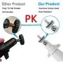 AxPower Metal Wall Mount Adjustable Indoor/Outdoor Aluminium Alloy Security Camera Yard Mount Compatible with Arlo, Arlo Pro 3, Arlo Pro 2, Arlo Ultra, Ring Stick Up Cam (5 Pack, White)