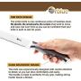 Orblue Serrated Bread Knife Ultra-Sharp Stainless Steel Professional Grade Bread Cutter - Cuts Thick Loaves Effortlessly - Ideal for Slicing Bread, Bagels, Cake (8-Inch Blade with 4.9-Inch Handle)