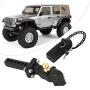 Demeras Rc Trailer Hook Metal Skull Pattern Tow Hook Connector Axial Trucks Trailer Hook Fit for TRX-4 1/10 Rc Car Model