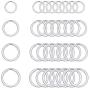 UNICRAFTALE 40PCS 4 Sizes Split Key Rings Stainless Steel Key Ring 20-31mm Metal Split Key Chain Ring Parts Flat Key Chain Rings Keychain Rings for Crafts Home Car Keys Organization