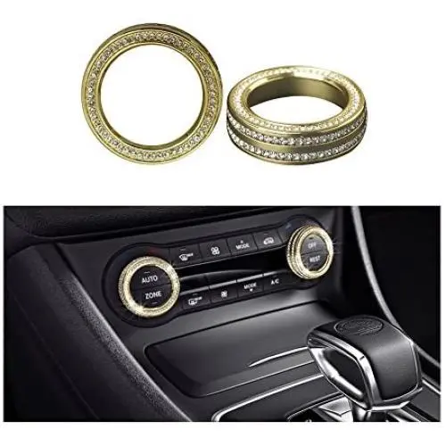 1797 Compatible AC Knobs Caps for Mercedes Benz Accessories Parts Bling Air Conditioner W204 W246 C117 X156 C W166 CLA GLA Covers Decal Sticker Interior Decorations AMG Women Men Crystal Gold 2 Pack 1797 Compatible AC Knobs Caps for Mercedes Benz Accessories Parts Bling Air Conditioner W204 W246 C117 X156 C W166 CLA GLA Covers Decal Sticker Interior Decorations AMG Women Men Crystal Gold 2 Pack