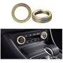 1797 Compatible AC Knobs Caps for Mercedes Benz Accessories Parts Bling Air Conditioner W204 W246 C117 X156 C W166 CLA GLA Covers Decal Sticker Interior Decorations AMG Women Men Crystal Gold 2 Pack