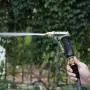 ESOW Garden Hose Nozzle 100% Heavy Duty Metal, Full Brass Nozzle & ABS Non-slip Ergonomic Grip, 4 Watering Patterns, High Pressure Metal Spray Gun for Watering Plants, Car Wash and Showering Dog ESOW Garden Hose Nozzle 100% Heavy Duty Metal, Full Brass Nozzle & ABS Non-slip Ergonomic Grip, 4 Watering Patterns, High Pressure Metal Spray Gun for Watering Plants, Car Wash and Showering Dog