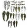 Wings Charm Collection-about 55pcs Craft Supplies wing Charms Pendants by pair for Crafting, Jewelry Findings Making Accessory For DIY Necklace Bracelet Earrings (M083) Wings Charm Collection-about 55pcs Craft Supplies wing Charms Pendants by pair for Crafting, Jewelry Findings Making Accessory For DIY Necklace Bracelet Earrings (M083)