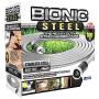 Bionic Steel 100 Foot Garden Hose 30.4 Stainless Steel Metal Water Hose – Super Tough & Flexible, Lightweight, Crush Resistant Aluminum Fittings, Kink & Tangle Free, Rust Proof, Easy to Use & Store