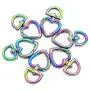 MELORDY Rainbow Heart Metal Buckles for Bag Handbag Strap Clasp Keyring Dog Chain Swivel Trigger Clips Snap Hook DIY Leather Craft (6PCS) MELORDY Rainbow Heart Metal Buckles for Bag Handbag Strap Clasp Keyring Dog Chain Swivel Trigger Clips Snap Hook DIY Leather Craft (6PCS)