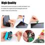 abcGoodefg 3D Joycon Joystick Replacement, Analog Left/Right Joystick Thumb Stick Caps Joycon Button Replacement Repair Kit for Nintendo Switch Controller