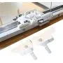 1 Pair Metal Knitting Machine Accessory Auxiliary Piece Unit Left/Right Spare Part for SK218 SK272 SK270 1 Pair Metal Knitting Machine Accessory Auxiliary Piece Unit Left/Right Spare Part for SK218 SK272 SK270