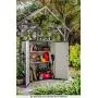 Keter Premier Tall Resin Outdoor Storage Shed with Shelving Brackets for Patio Furniture, Pool Accessories, and Bikes, Grey & Black Keter Premier Tall Resin Outdoor Storage Shed with Shelving Brackets for Patio Furniture, Pool Accessories, and Bikes, Grey & Black