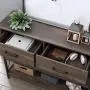 HOMECHO Console Table with Drawers, Tall Entryway Table with Storage, Narrow Sofa Hallway Table for Bedroom Living Room, Metal Frame, Dark Brown HOMECHO Console Table with Drawers, Tall Entryway Table with Storage, Narrow Sofa Hallway Table for Bedroom Living Room, Metal Frame, Dark Brown