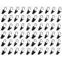 yueton 60pcs Black Metal Hook Clips Hanging Curtain Clip Hanger yueton 60pcs Black Metal Hook Clips Hanging Curtain Clip Hanger