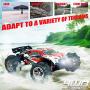 Hosim 2845 Brushless RC Car 1:16 Scale Remote Control RC Monster Truck , All Terrain 4WD High Speed 52KM/h Off-Road Waterproof/Shockproof/Anti-Skid 2.4G Radio Controlled RTR Hobby Car(Red)