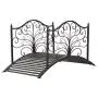 Outsunny 4’ Metal Arched Backyard Decorative Garden Bridge - Black Bronze Outsunny 4’ Metal Arched Backyard Decorative Garden Bridge - Black Bronze