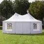 Outsunny 22 x 16 ft Canopy Party Event Tent with 2 Pull-Back Doors, Column-Less Event Space, & 8 Cathedral Windows
