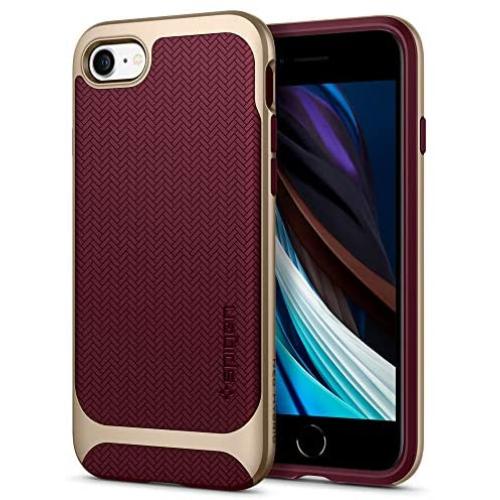 Spigen Neo Hybrid Designed for iPhone SE 2020 Case/Designed for iPhone 8 Case (2017) / Designed for iPhone 7 Case (2016) - Burgundy