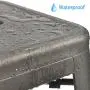 Devoko Metal Bar Stools 24'' Indoor Outdoor Stackable Barstools Modern Style Industrial Vintage Counter Bar Stools Set of 4 (Gun) Devoko Metal Bar Stools 24'' Indoor Outdoor Stackable Barstools Modern Style Industrial Vintage Counter Bar Stools Set of 4 (Gun)