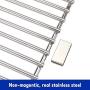 Uniflasy 17 Inches Cooking Grates for Home Depot Nexgrill 720-0830H Gas Grill, Stainless Steel Grill Cooking Grids, 2 Pack