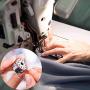 4 Pieces Sewing Machine Bobbin Case Bobbin Holder with 30 Pieces Metal bobbins, for Front Loading 15 Class Machines