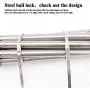 Amariver 100 Pieces 304 Stainless Steel Zip Ties Cable Ties Multi Functional Cable Straps Locking Metal Zips Ties for Cables and Wires Amariver 100 Pieces 304 Stainless Steel Zip Ties Cable Ties Multi Functional Cable Straps Locking Metal Zips Ties for Cables and Wires