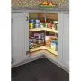 Rev-A-Shelf 6472-28-15-52 28-Inch Wide Polymer 2-Shelf Adjustable Telescoping Kidney Lazy Susans Corner Organizer, Almond Rev-A-Shelf 6472-28-15-52 28-Inch Wide Polymer 2-Shelf Adjustable Telescoping Kidney Lazy Susans Corner Organizer, Almond