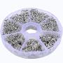 Supla Open Jump Rings 4mm 5mm 6mm 7mm 8mm 10mm 21 Gauge and 19 Gauge,Lobster Claw Clasp 12 x 7mm for jewlery Making findings (Dull Silver)