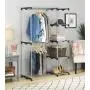 Whitmor Double Rod Freestanding Closet Heavy Duty Storage Organizer Whitmor Double Rod Freestanding Closet Heavy Duty Storage Organizer