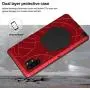 Feitenn Galaxy Note 10 Plus Case Metal, Note 10 Plus 5G Case Heavy Duty, Gorilla Glass Cover Armor Aluminum Bumper Military Shockproof Defender for Samsung Galaxy Note 10 Plus/Note 10+ 5G - Red