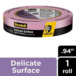 Scotch Delicate Surface Painters Tape, .94 inches x 60 yards, 2080, 1 Roll