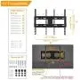 Universal TV Stand Tabletop Base with Swivel Mount for 27 32 37 40 42 46 50 55 inch LCD LED Plasma Flat Screens, Height Adjustable TV Base Replacement,Tempered Glass Base,Holds up to 88lbs Universal TV Stand Tabletop Base with Swivel Mount for 27 32 37 40 42 46 50 55 inch LCD LED Plasma Flat Screens, Height Adjustable TV Base Replacement,Tempered Glass Base,Holds up to 88lbs