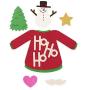 Cheery Lynn Designs Fun with Sweaters Kit Scrapbooking Die Cut Set, 8 Piece