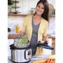 Top Rated Hatrigo Steamer Basket for Pressure Cooker Accessories 6qt [3qt 8qt avail] Compatible with Instant Pot Accessories 6 qt only, Ninja Foodi, Other Pressure Cookers, Silicone Handle, IP 6 Quart