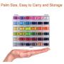 Paxcoo 36 Pcs Bobbins and Sewing Threads with Case and Soft Measuring Tape for Brother Singer Babylock Janome (Assorted Colors)