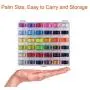 Paxcoo 36 Pcs Bobbins and Sewing Threads with Case and Soft Measuring Tape for Brother Singer Babylock Janome (Assorted Colors)