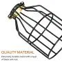 Simple Deluxe HIBULBCAGE 1-Pack Adjustable Industrial Clamp On Metal Bulb Guard Cage for Pendant, Vintage Lamp Holder and Ceiling Fan Light, Black Simple Deluxe HIBULBCAGE 1-Pack Adjustable Industrial Clamp On Metal Bulb Guard Cage for Pendant, Vintage Lamp Holder and Ceiling Fan Light, Black
