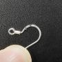 Summerdaisy 20 Pairs 925 Sterling Silver Fish Hook Earrings with 6 Units Pendants French Wire Earring Hooks Jewelry Earring Parts Pendant Style Random
