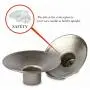 Ner Mitzvah Safety Metal Candle Holder Drip Cup, Silver