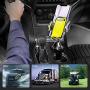 [Upgraded] Car Cup Holder Phone Mount Adjustable Automobile Cup Holder Smart Phone Cradle Car Mount for iPhone 11 Pro/XR/XS Max/X/8/7 Plus/6s/Samsung S10+/Note 9/S8 Plus/S7 Edge(Yellow)
