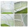 MELLCOM 20 x 10 x 7 Greenhouse Large Gardening Plant Hot House Portable Walking in Tunnel Tent, White