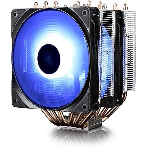 DEEPCOOL Neptwin RGB CPU Cooler 6 Heatpipes Twin-Tower Heatsinks Dual 120mm PWM RGB Fans Motherboard Control and Wired Controller Supported